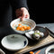 Cuenco Japonés Poco Profundo con Condimentos para Verduras