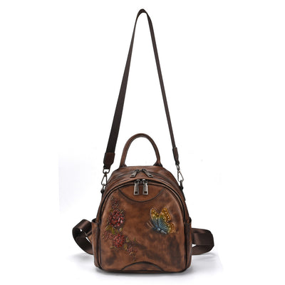 Mochila de Cuero Genuino Estilo Vintage - Image 3