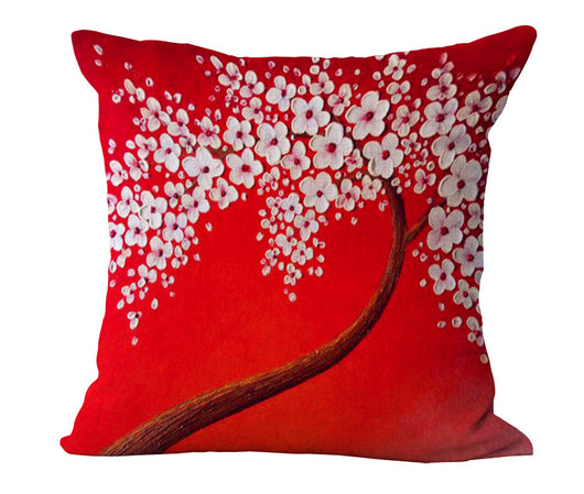 Funda de Almohada con Óleo Artístico en Algodón y Lino - Image 19