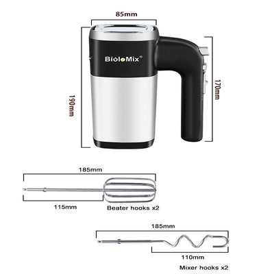 Batidora de Mano Eléctrica 500W 5 Velocidades - Mezclador Profesional para Cocina - Image 3