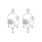 Elegant And Romantic Pearl Earrings Plateado