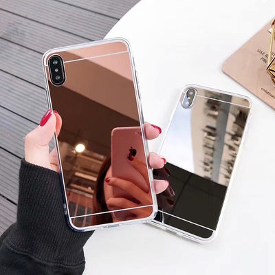Funda Espejo de Maquillaje 2 en 1 con Acabado Electrochapado - Image 12
