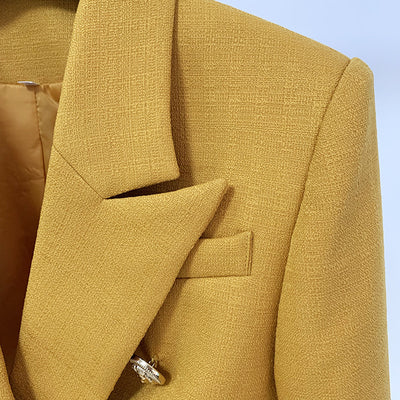 Chaqueta de Moda con Hebilla de León Metalizada y Ajuste Slim - Image 3