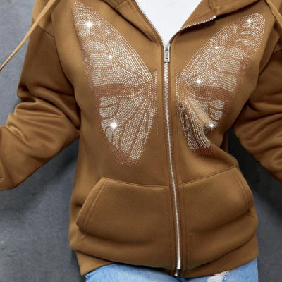 Cardigan de Lana con Bolsillos de Forro Polar y Cierre de Mariposa - Image 4