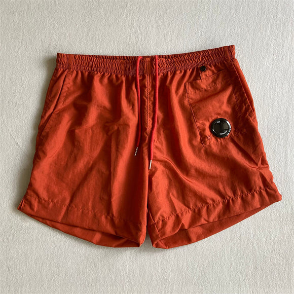 Pantalones Cortos Deportivos Sueltos de Nylon para Playa - Estilo Juvenil Verano