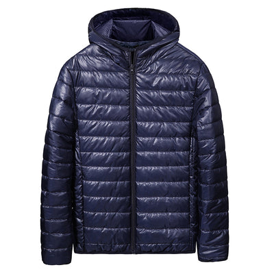 Chaqueta Acolchada Ligera con Capucha para Hombre - Abrigo Casual Cálido - Image 6