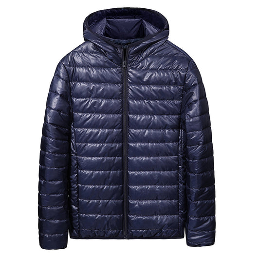 Chaqueta Acolchada Ligera con Capucha para Hombre - Abrigo Casual Cálido - Image 6