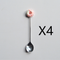 Rosado Spoon 4 Piezas