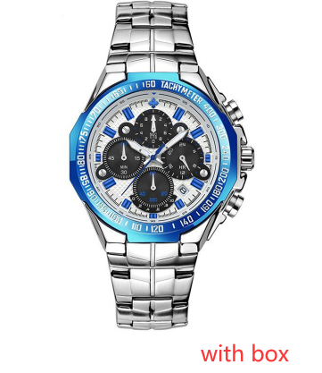 Reloj Cronógrafo de Acero Inoxidable WWOOR para Hombre - Multifunción Resistente al Agua - Image 11
