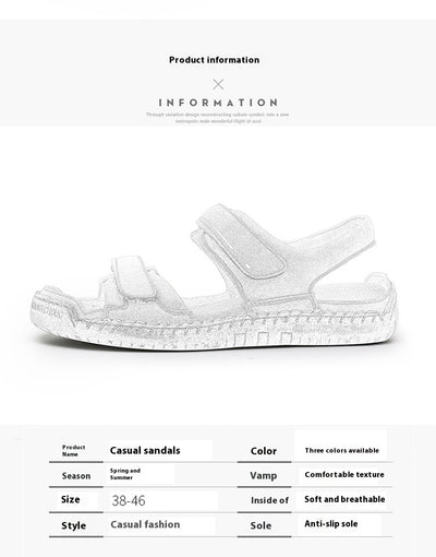 Sandalias de Cuero para Hombre Estilo Casual Moderno - Image 27