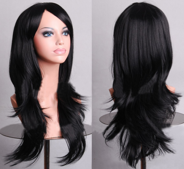 Peluca Cosplay Anime Larga Dorada - Estilo Europeo Premium
