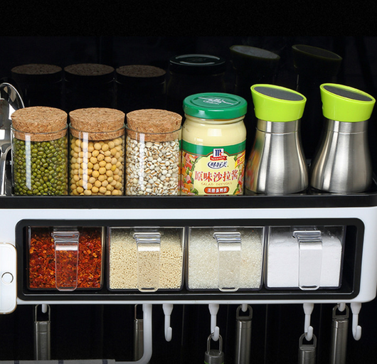 Organizador de Cocina Mural Multifuncional con Almacenamiento de Especias - Image 4