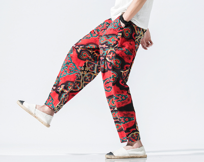Pantalón Tradicional Chino de Cintura Alta con Detalle de Linterna - Image 3