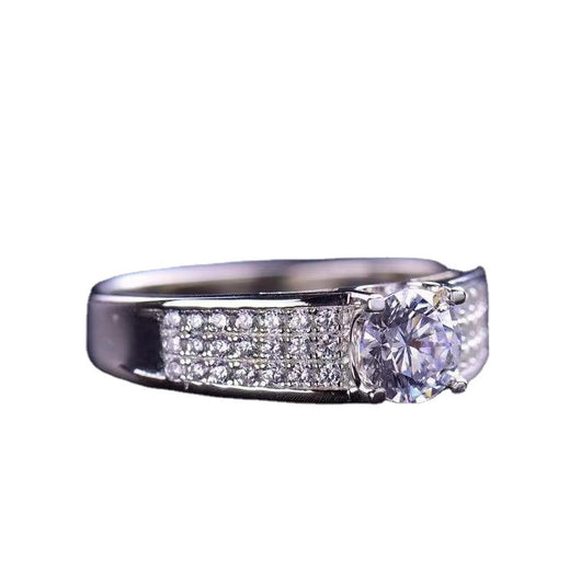 Anillo de Piedra Mosang con Cabeza de Toro y Bebé - Image 3