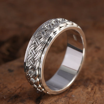 Anillo de Plata Esterlina con Rotor Giratorio - Image 9