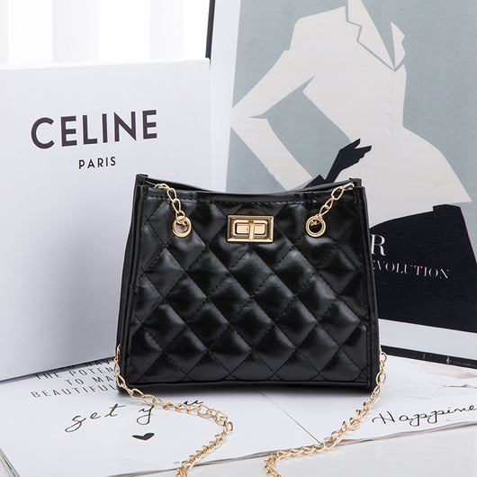 Bolso de Cadena Cuadrado Pequeño con Costura de Rombos para Mujer - Image 8