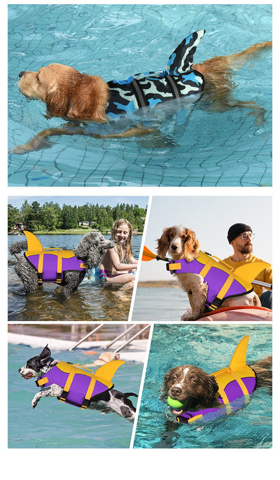 Chaleco Salvavidas para Perros Shark - Ropa de Baño Segura - Image 16