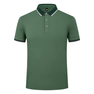 Polo Elástico de Algodón con Combinación de Colores - Image 16