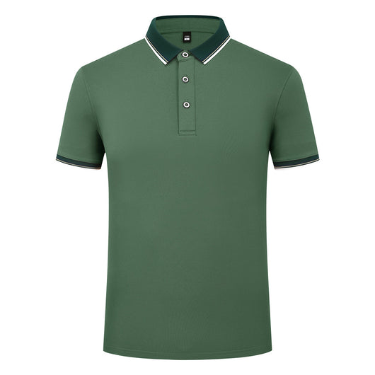 Polo Elástico de Algodón con Combinación de Colores - Image 16