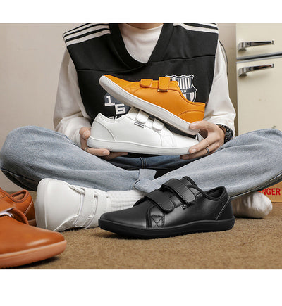Zapatos Casuales de Cuero Ancho con Velcro para Hombre y Mujer Talla Grande - Image 14