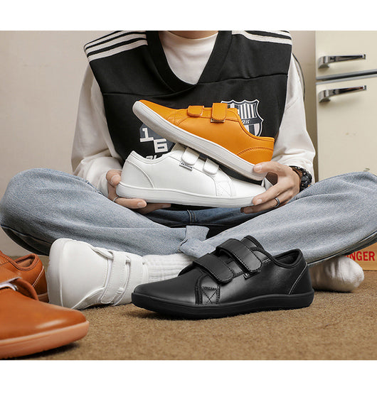 Zapatos Casuales de Cuero Ancho con Velcro para Hombre y Mujer Talla Grande - Image 14
