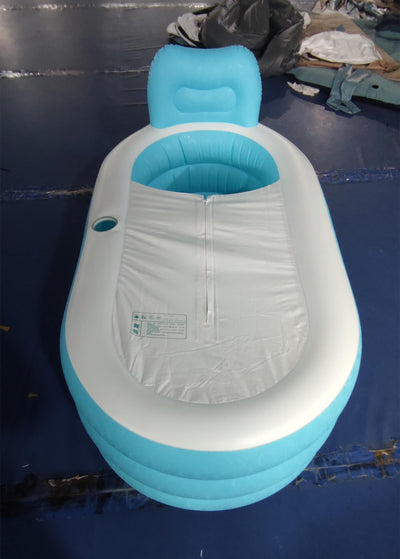 Bañera Plegable Inflable para Departamentos Pequeños - Tina Portátil PVC Resistente - Image 4