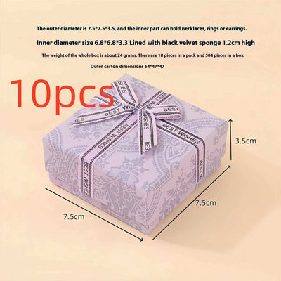 Caja de Almacenamiento para Joyas con Anillo Púrpura Lavanda - Image 14