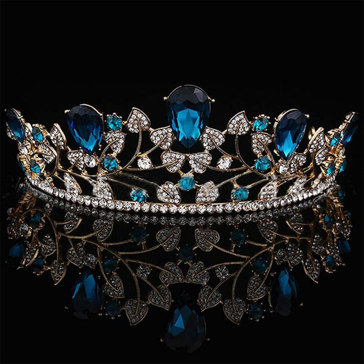 Accesorios para Vestido de Novia con Corona de Hojas Doradas - Image 4