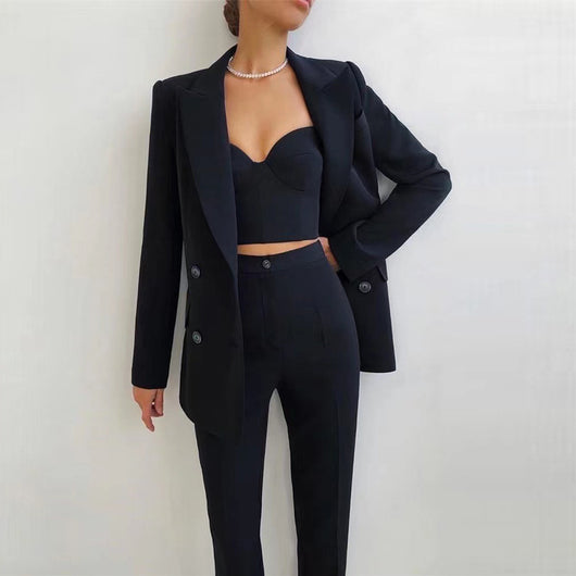 Traje Ejecutivo Mujer Cómodo para Oficina y Viajes - Image 9