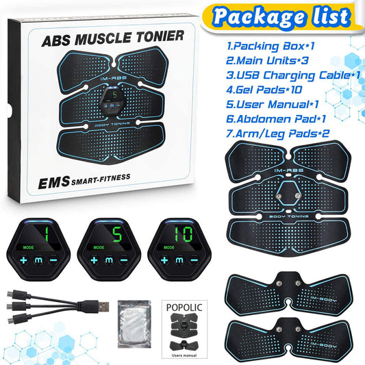Parches Abdominales Inteligentes con Estimulación Muscular - Set de 6 Unidades - Image 2