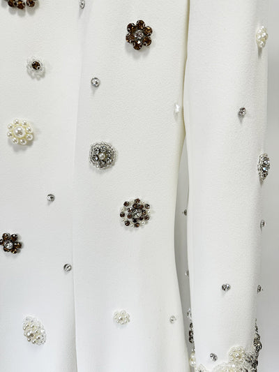 Vestido Largo Slim con Pedrería y Detalles de Alta Costura - Image 12