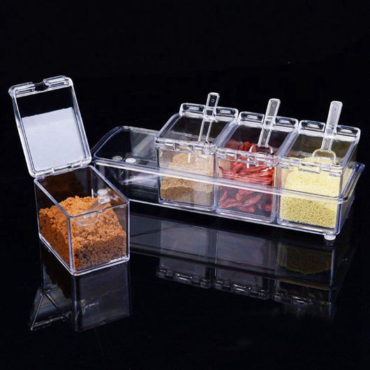 Organizador de especias transparente de acrílico para cocina - Image 2