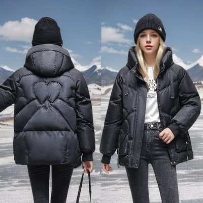 Abrigo Acolchado Coreano Oversize con Relleno de Plumón - Image 21