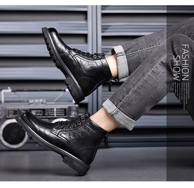 Botas de Trabajo Estilo Británico en Cuero - Calzado Profesional Versátil - Image 28