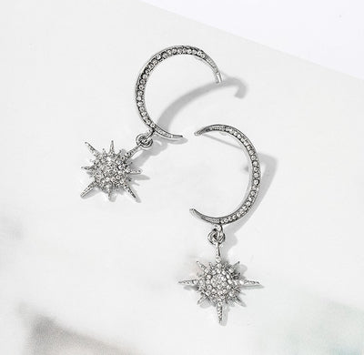 Aretes Largos Versátiles de Estrella y Luna Creciente - Image 5