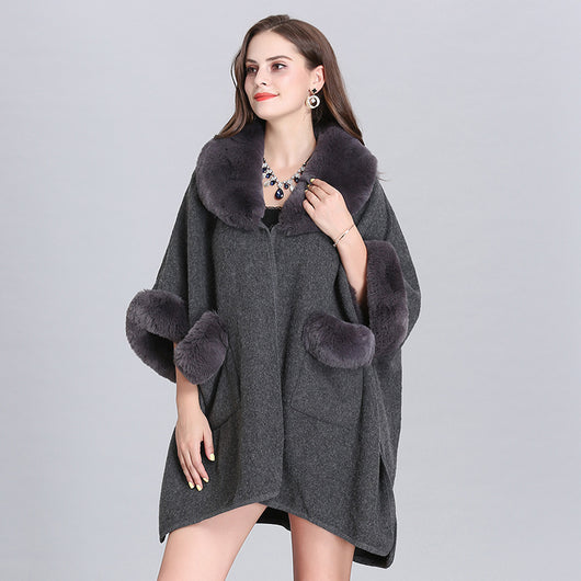 Cardigan de Lana con Cuello de Piel y Bolsillos - Image 14