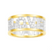 Sterling Silver Crystal Diamond Couple Ring CRAZY LOVE 5th