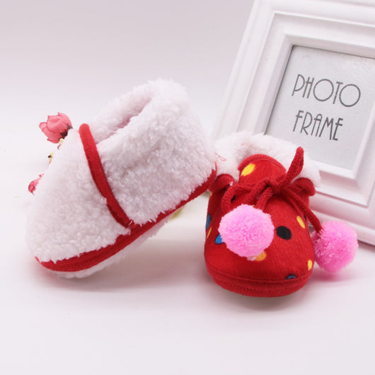 Zapatos de Bebé Otoño Invierno Antideslizantes con Suela Blanda y Forro Polar - Image 3