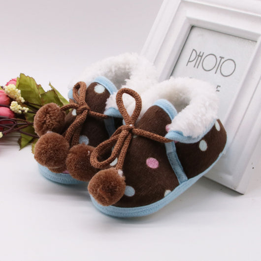 Zapatos de Bebé Otoño Invierno Antideslizantes con Suela Blanda y Forro Polar - Image 6