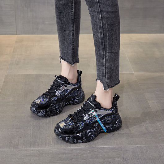 Zapatillas Papá Gruesas Coreanas para Mujer - Otoño Invierno - Image 2