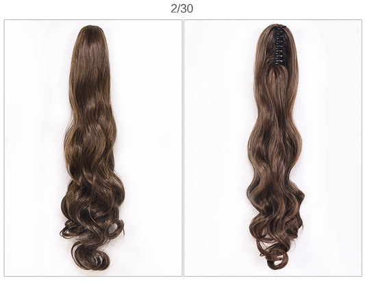 Coleta Postiza Rizada con Pinza de Garra - Extensión de Cabello Instantáneo