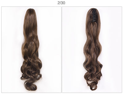 Coleta Postiza Rizada con Pinza de Garra - Extensión de Cabello Instantáneo