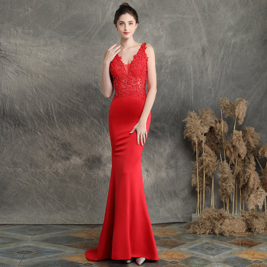 Vestido de Novia Largo con Apliques y Pedrería - Image 6