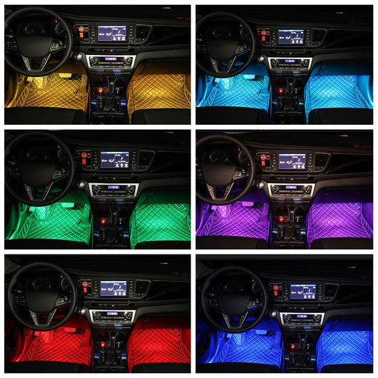 Luz Ambiental LED RGB para Auto con Control Remoto y Sincronización Musical - Image 7