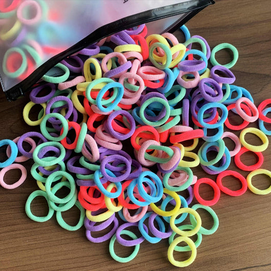 Set de 100 Bandas Elásticas Infantiles sin Tirones - Colores Pastel Suave - Image 31