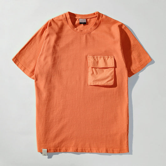 Camiseta Básica de Algodón para Hombre - Colores Sólidos - Image 2