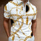 Polo Estampado Casual Talla Grande para Hombre