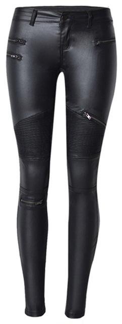Leggings de Cintura Alta en Cuero Vegano Ecológico SLEEK-2 - Image 2