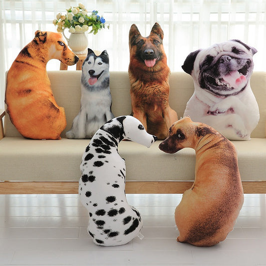 Cojín Decorativo 3D con Estampado de Perro - Almohada Divertida y Peluche de Regalo