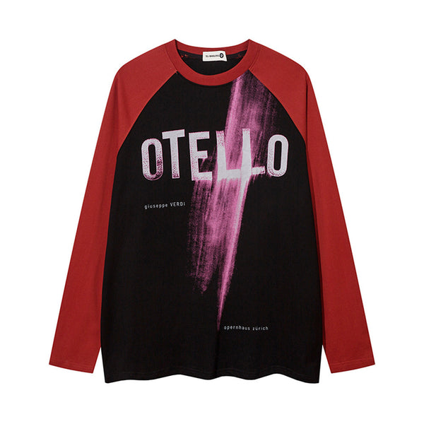 Camiseta Hombre con Letras en Contraste
